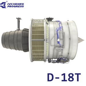 d-18t turbofan engine 3d obj