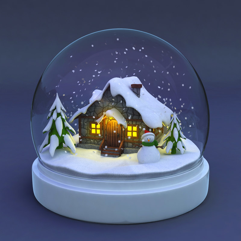 Download 3d model snowglobe snow globe