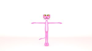 free pink panther 3d model