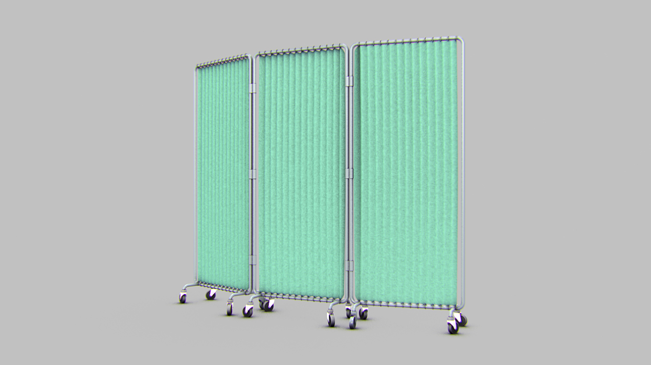 3ds max hospital curtains