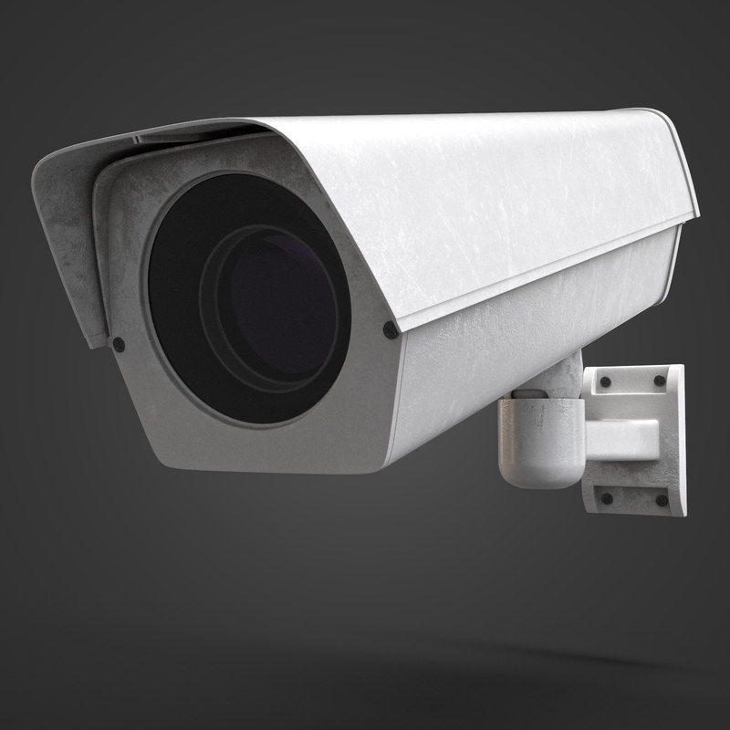 industrial camera cctv 3d max