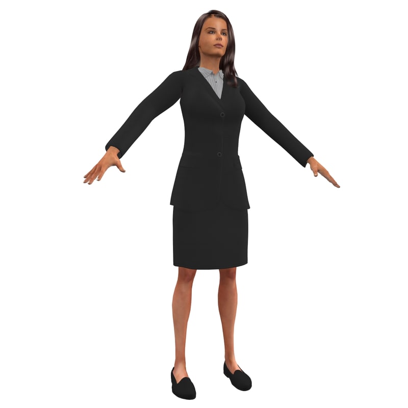 business woman 3d model