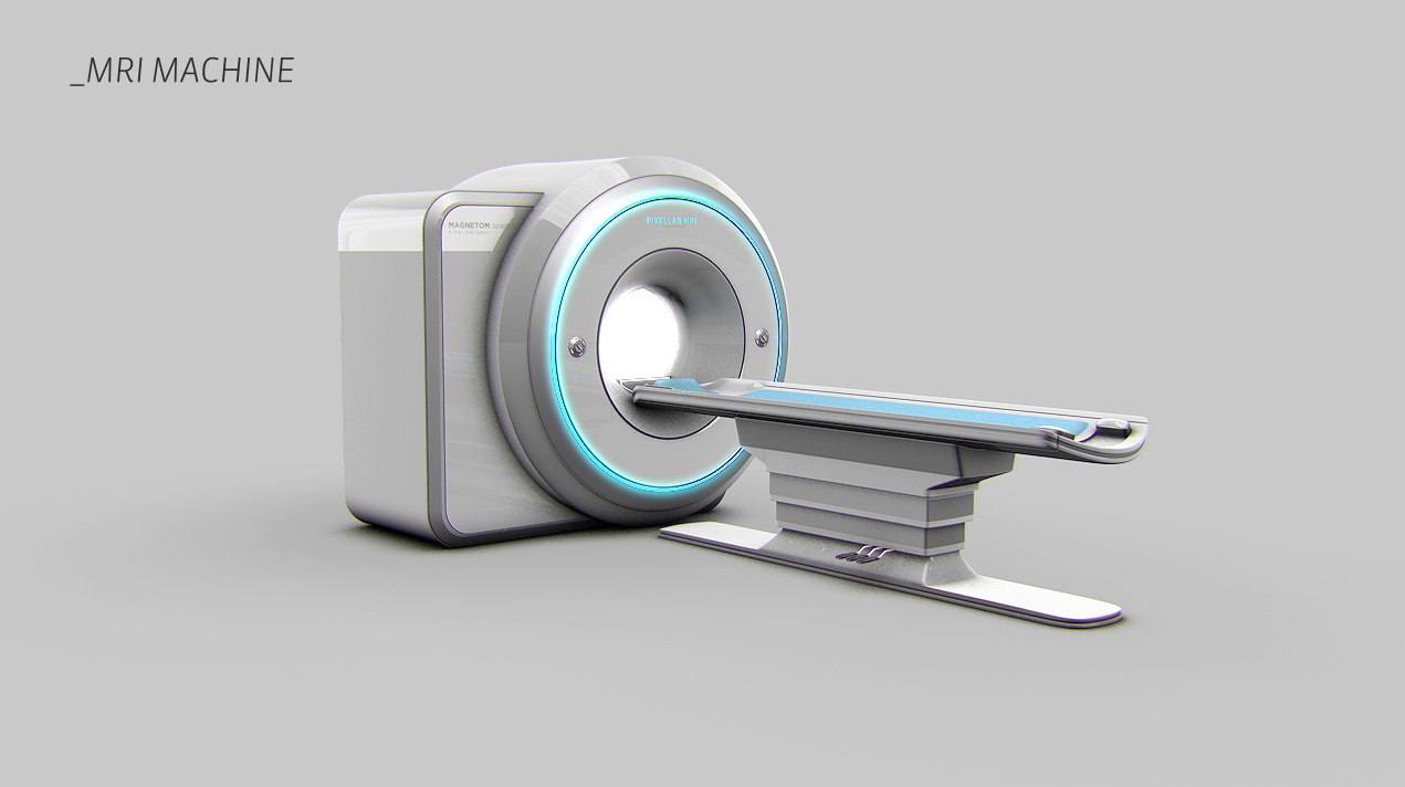 3d mri machine model