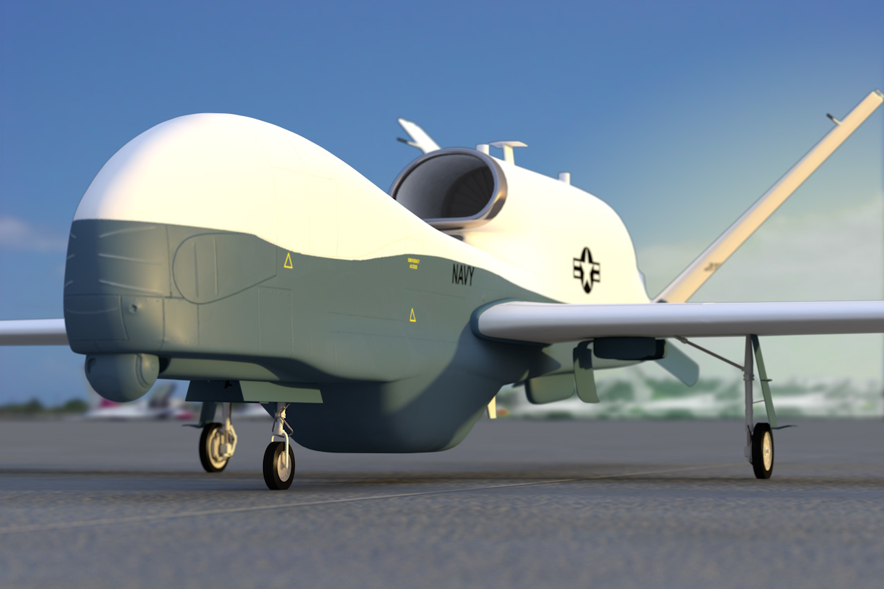 Mc 4q Triton Unmanned Drone C4d