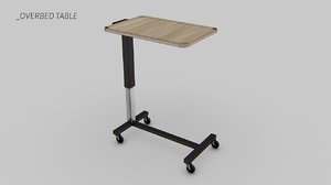 3ds max hospital overbed table