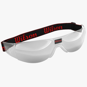 racquetball goggles wilson 3d model