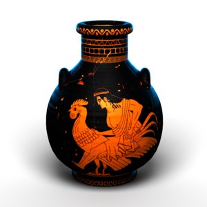 realistic ancient greek vase 3d model