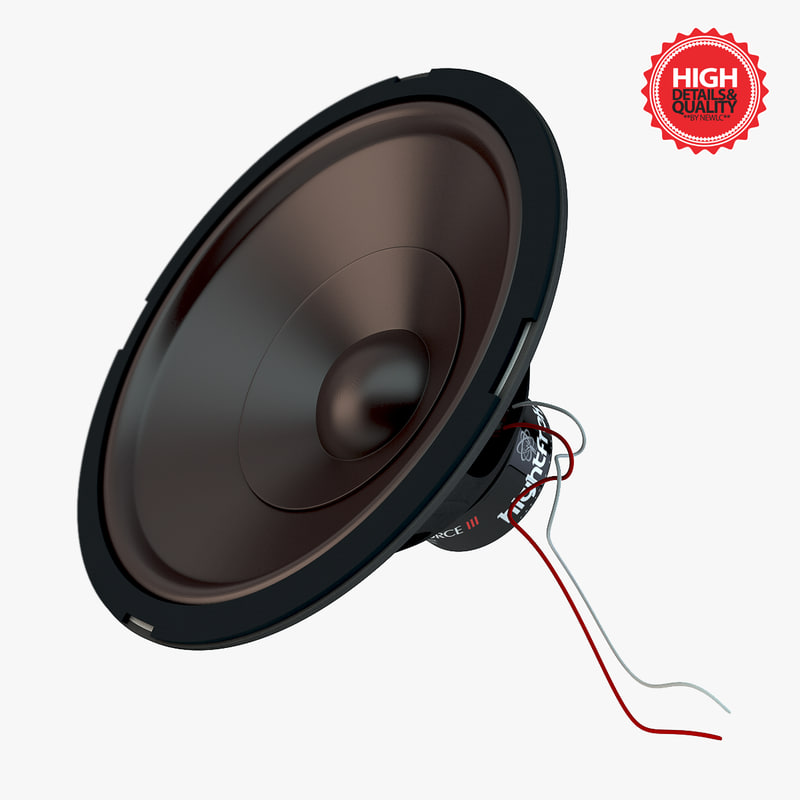 realistic speaker 3d model