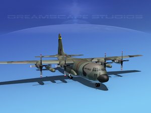 cargo lockheed c-130 hercules air 3d 3ds