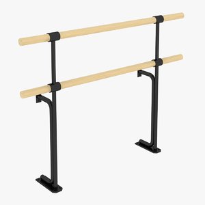 ballet barres fixed systems 3d 3ds