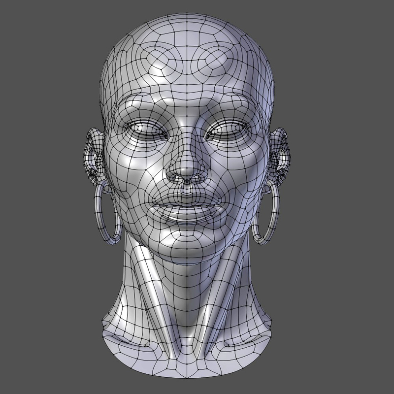 blender female head