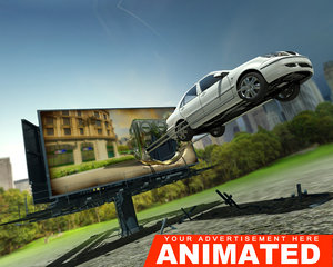 3d advertisement car animation