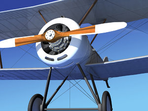 3d max cockpit fighter sopwith pup