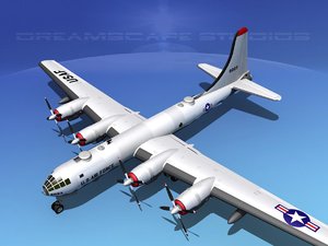 scale boeing b-50 superfortress 3d max
