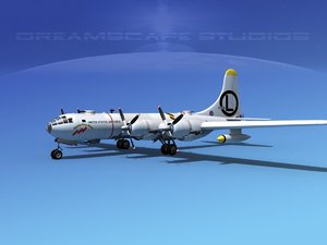 3d model scale boeing b-50 superfortress