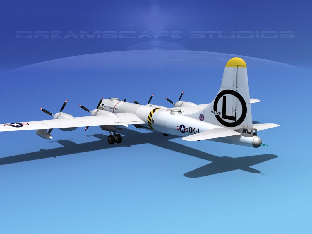 3d Model Scale Boeing B-50 Superfortress