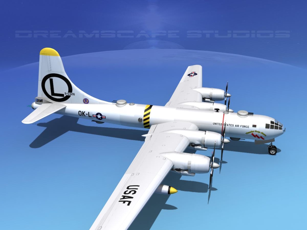 3d Model Scale Boeing B-50 Superfortress