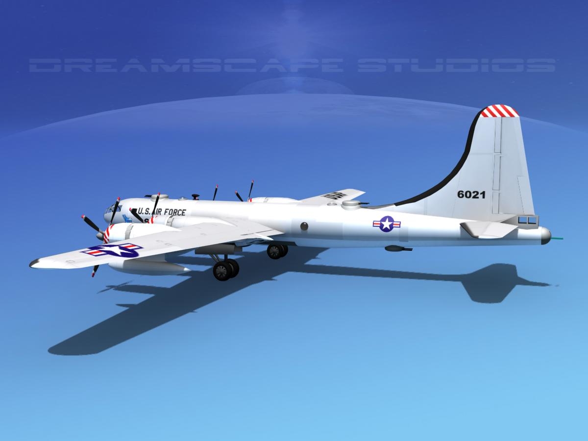 3d Model Scale Boeing B-50 Superfortress