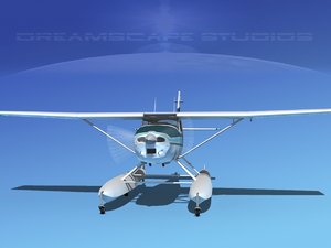 propeller cessna 182 skylane 3d model