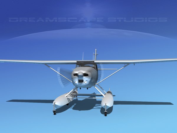 Cessna 182 Skylane Seaplane Bare Metal 3d Modell Turbosquid 859754