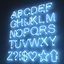 3d 3ds neon alphabet