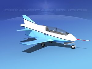 3d model plane bd-5 bede bd-5j
