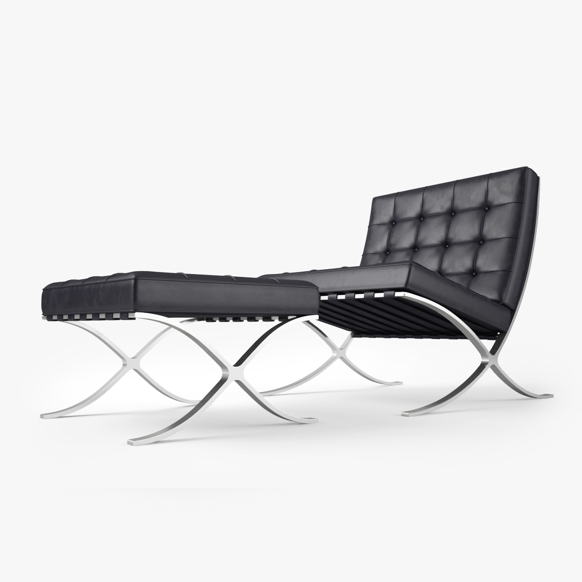 knoll barcelona chair 3d model