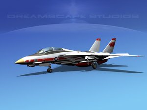 3d model of grumman tomcat f-14d fighter aircraft