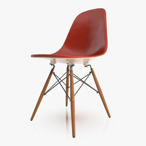free eames dsw chair 3d model
