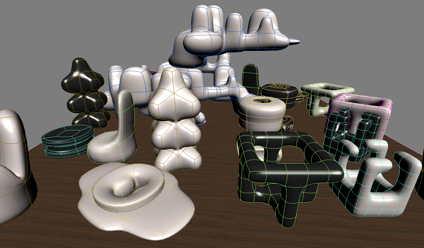 3d miscellaneous small desk statues