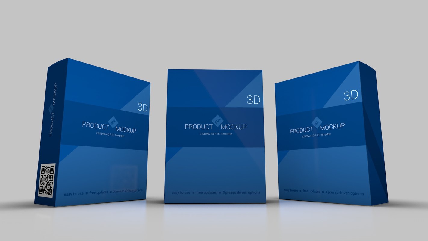 3d software mockup free mockup c4d box product