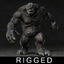 3d model troll rigged