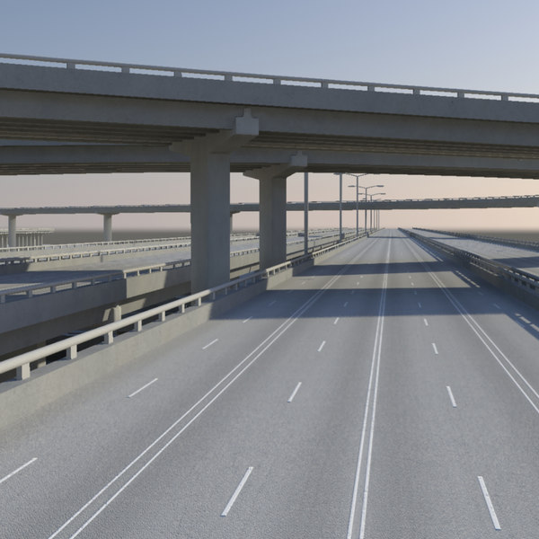 freeway street highway 3d ma