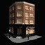 3d corner building london model