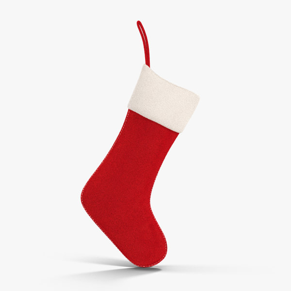 3ds max christmas stocking red