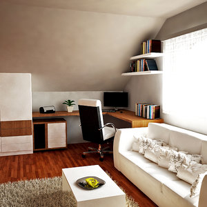 3d model home office