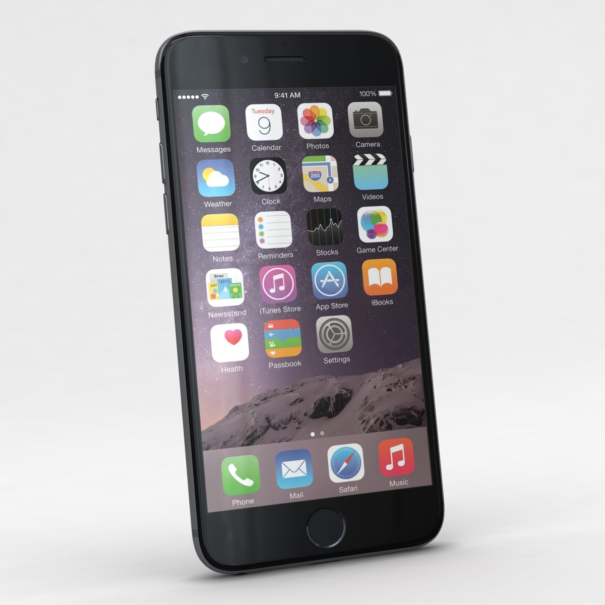 apple iphone 6 space grey3d模型