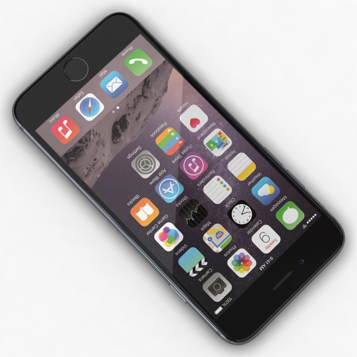 apple iphone 6 space grey3d模型