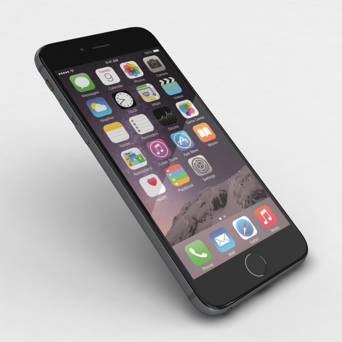 apple iphone 6 space grey3d模型