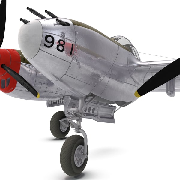 3ds max lockheed p38 3
