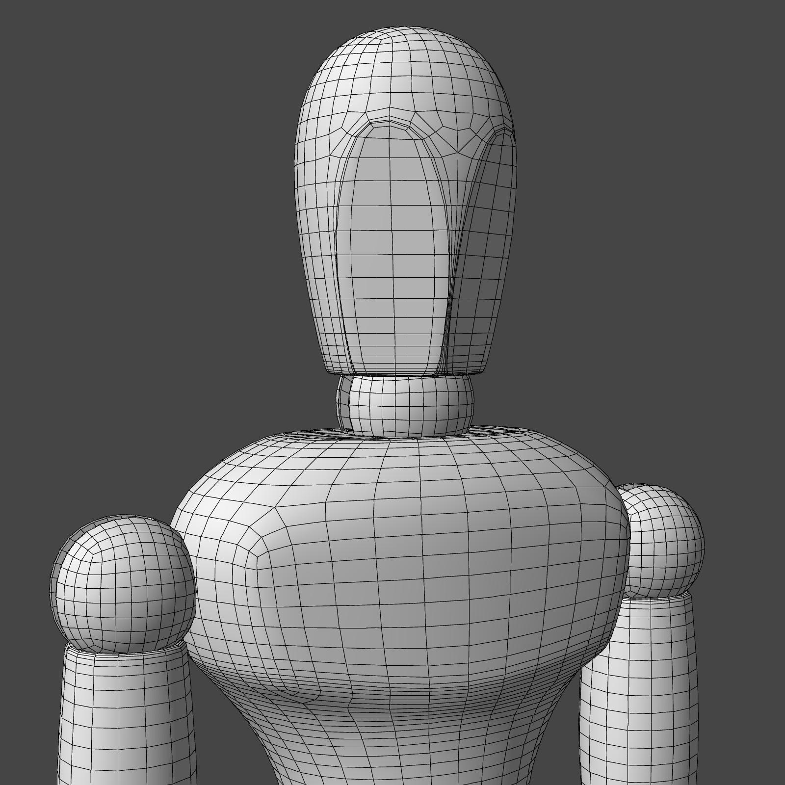 artist mannequin human rigged 3d model