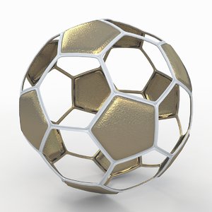 soccer ball white 3d model