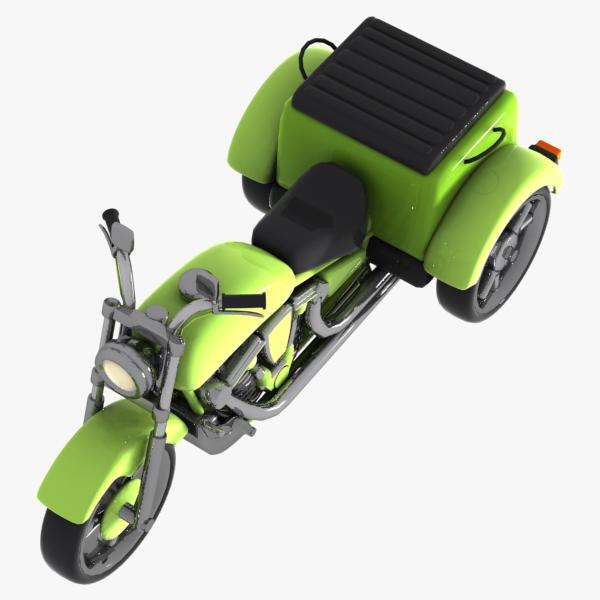 Cartoon Motorized Tricycle 3ds cartoon-motorized-tricycle-3ds