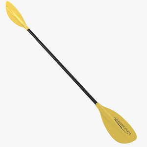 3d 3ds piece kayak paddle