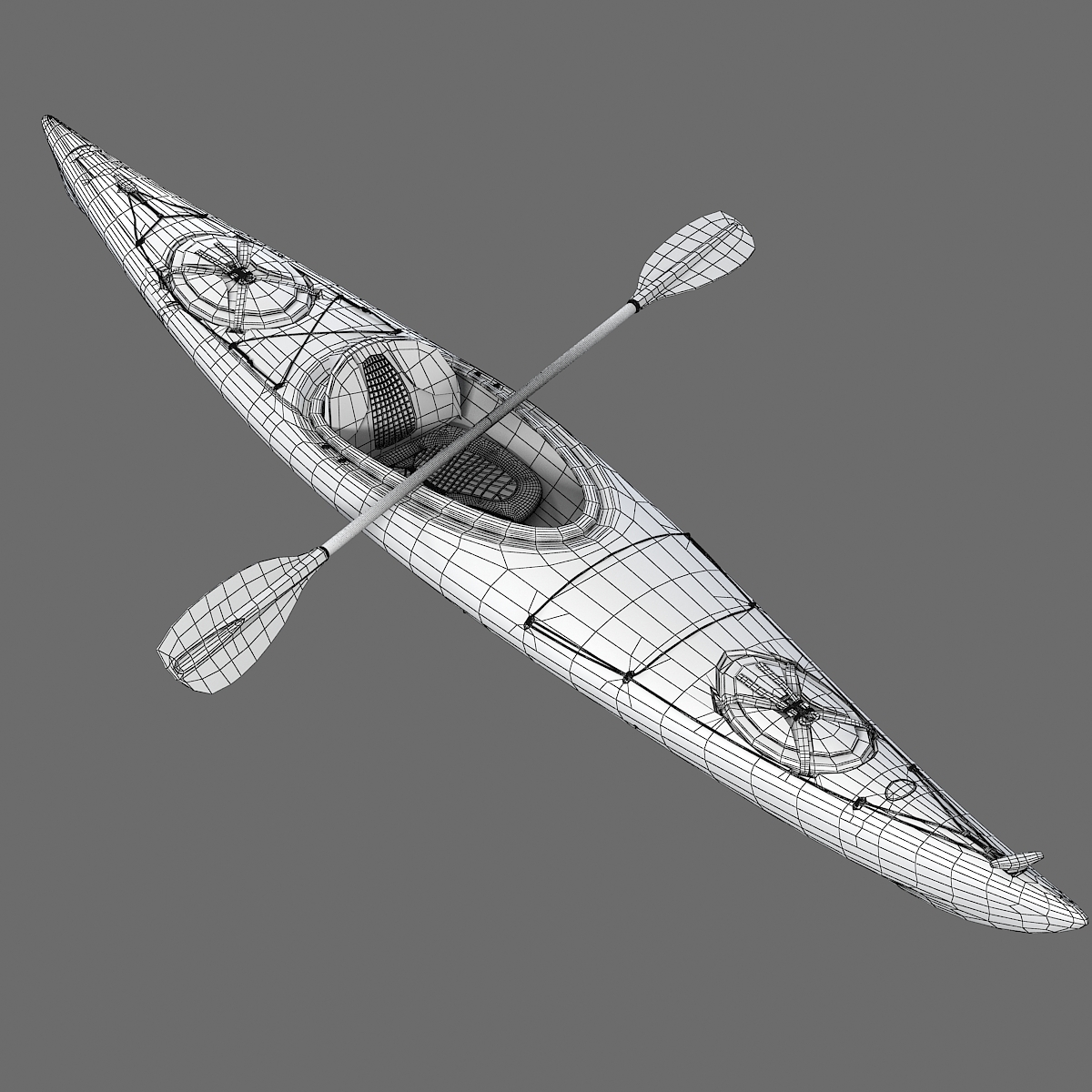kayak 3d max