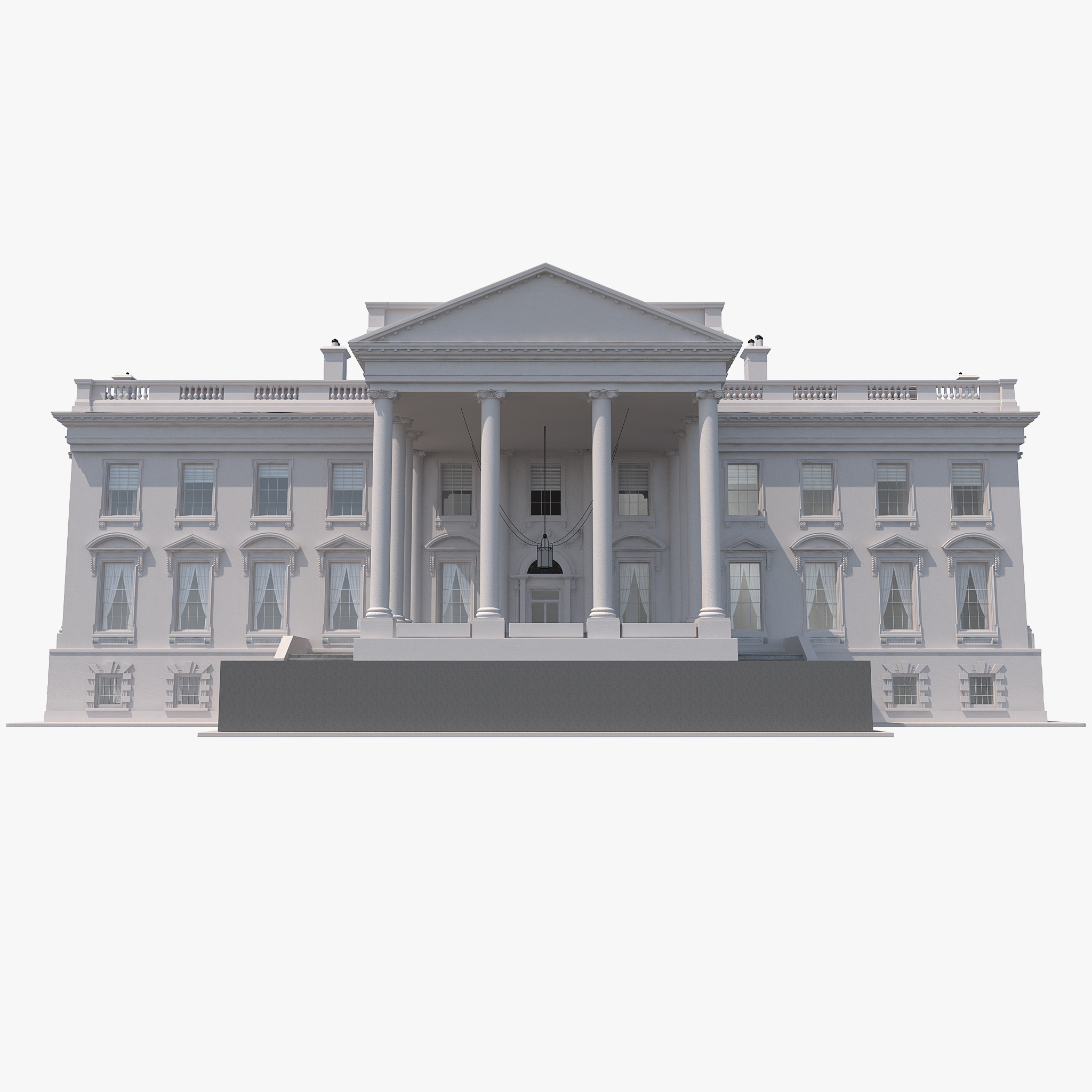 white house 3d model