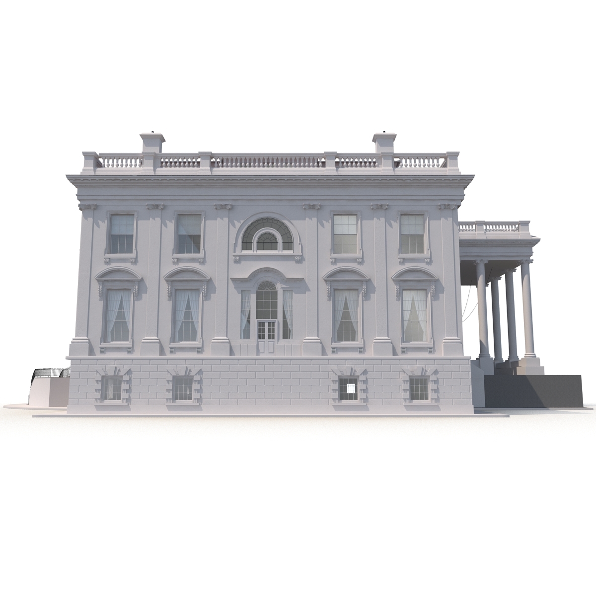white house 3d model