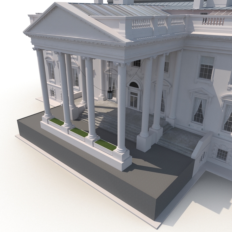 white house 3d model