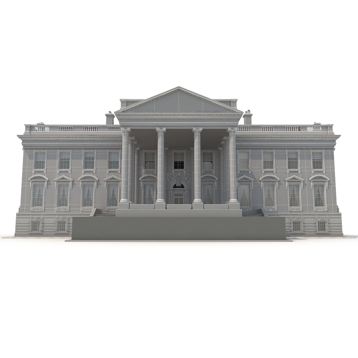 white house 3d model