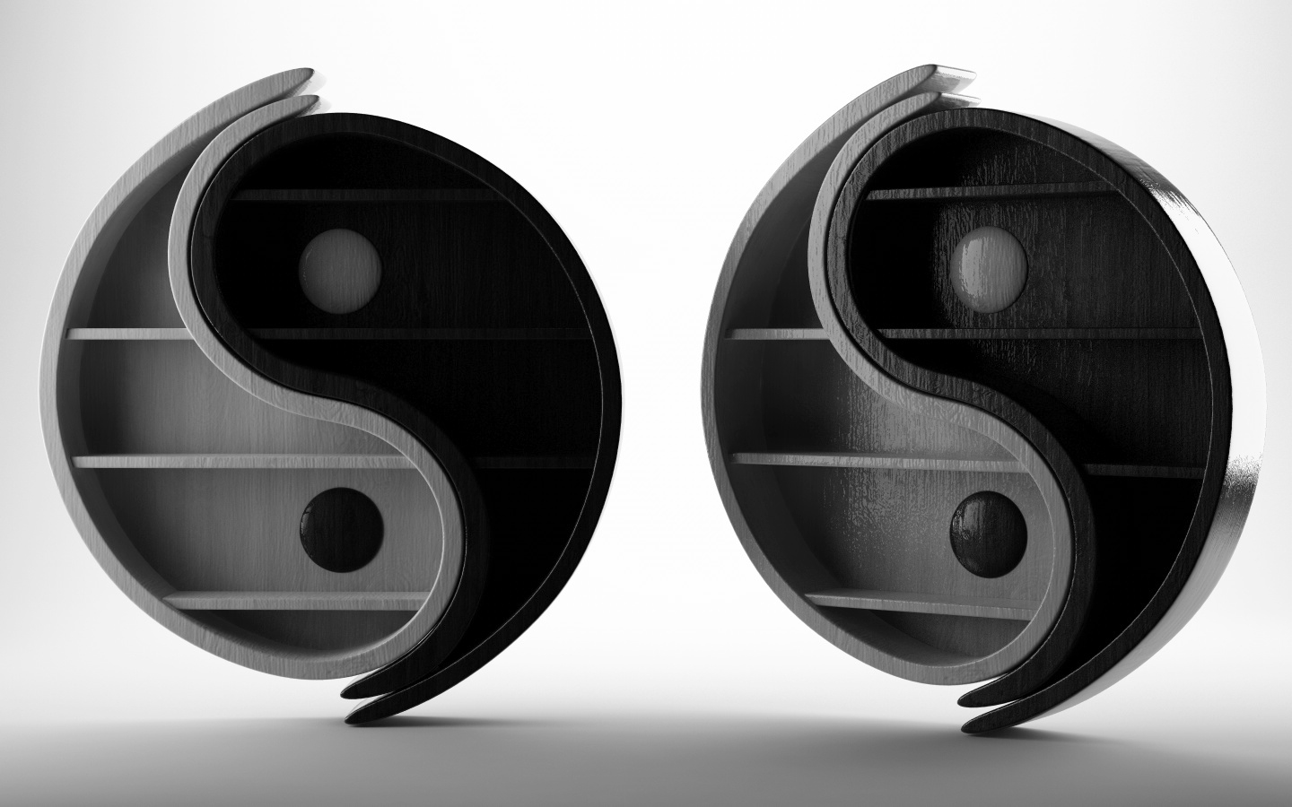 cinema4d bookshelf yinyang